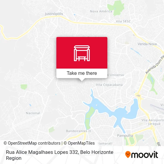 Rua Alice Magalhaes Lopes 332 map