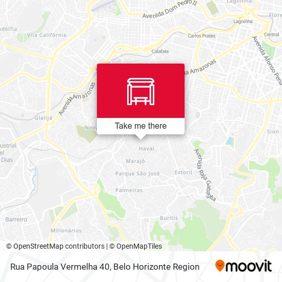 Rua Papoula Vermelha 40 map