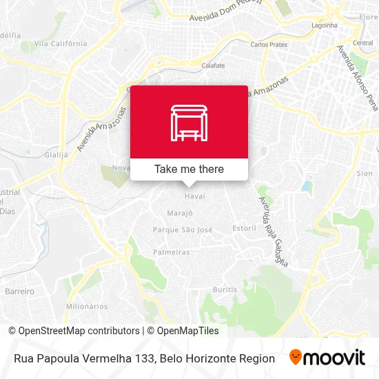 Rua Papoula Vermelha 133 map