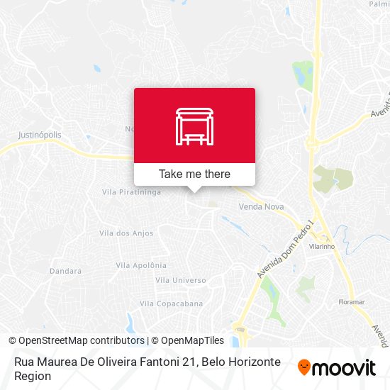 Rua Maurea De Oliveira Fantoni 21 map