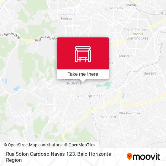 Rua Solon Cardoso Naves 123 map