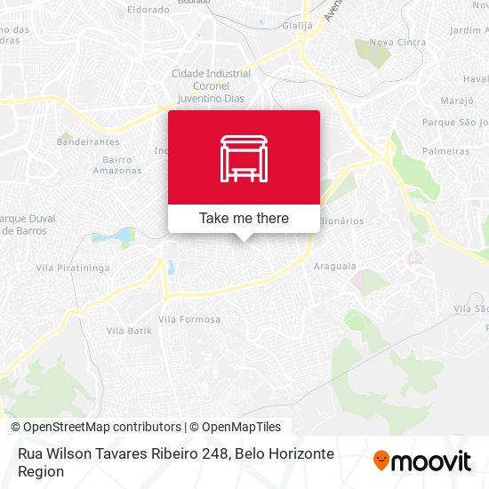 Rua Wilson Tavares Ribeiro 248 map