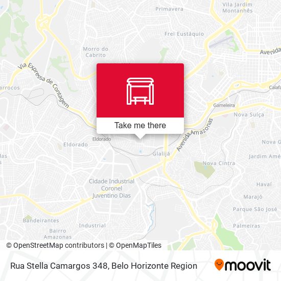 Mapa Rua Stella Camargos 348