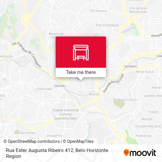 Rua Ester Augusta Ribeiro 412 map