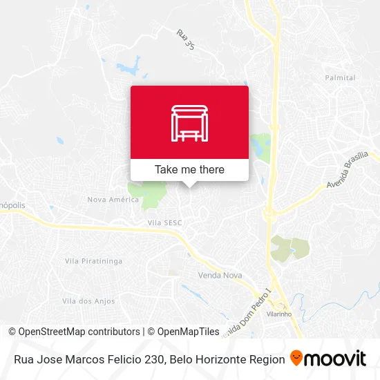 Rua Jose Marcos Felicio 230 map