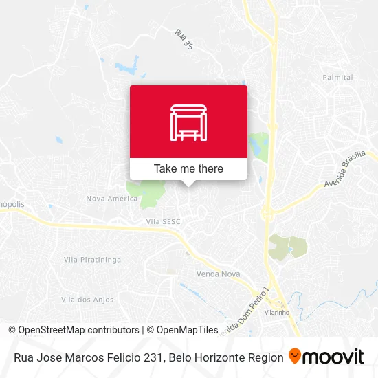 Rua Jose Marcos Felicio 231 map