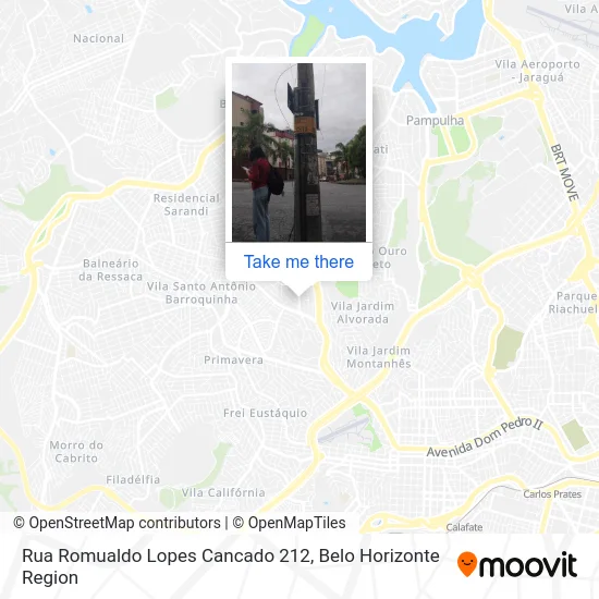 Rua Romualdo Lopes Cancado 212 map