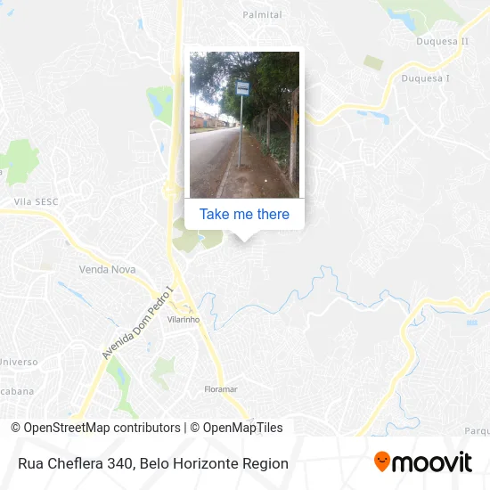 Rua Cheflera 340 map