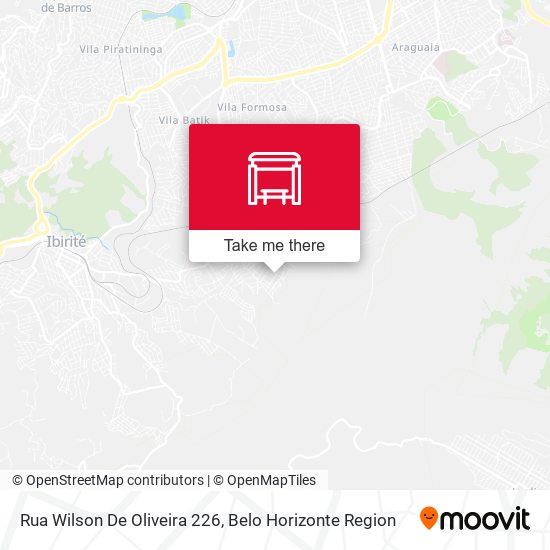 Rua Wilson De Oliveira 226 map