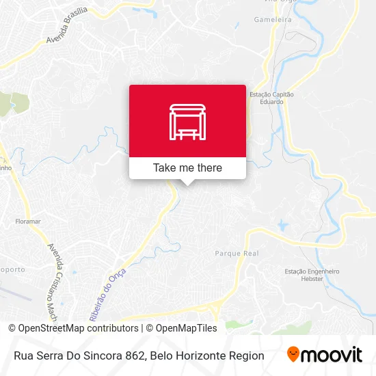 Rua Serra Do Sincora 862 map
