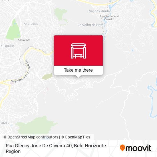 Rua Gleucy Jose De Oliveira 40 map