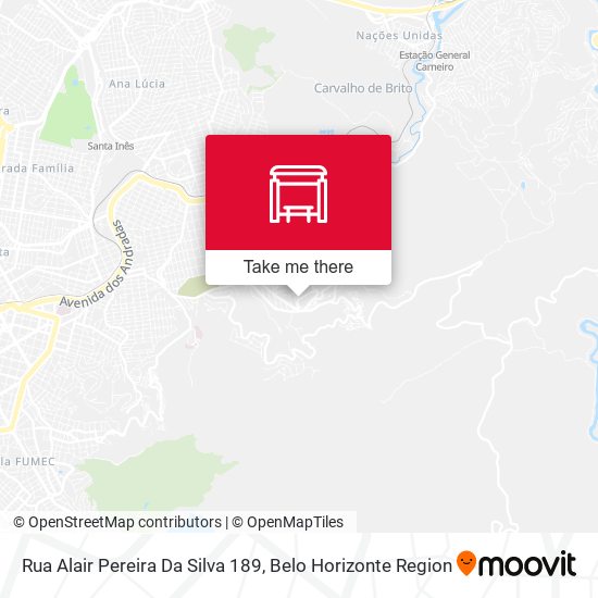 Mapa Rua Alair Pereira Da Silva 189