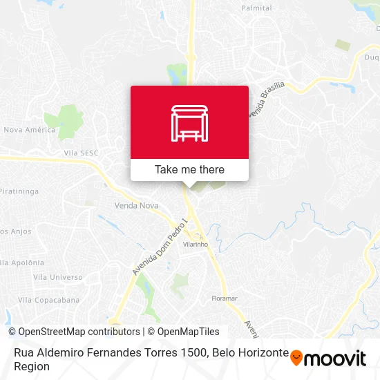 Rua Aldemiro Fernandes Torres 1500 map