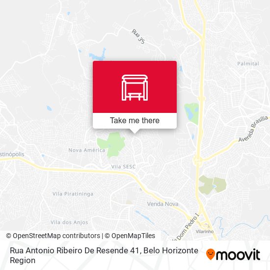 Rua Antonio Ribeiro De Resende 41 map