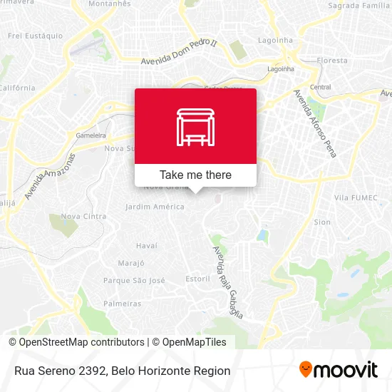 Rua Sereno 2392 map