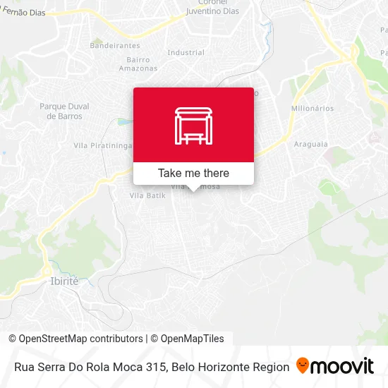 Rua Serra Do Rola Moca 315 map