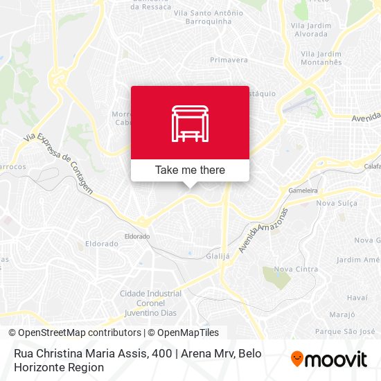 Rua Christina Maria Assis, 400 | Arena Mrv map