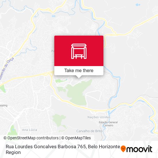 Rua Lourdes Goncalves Barbosa 765 map
