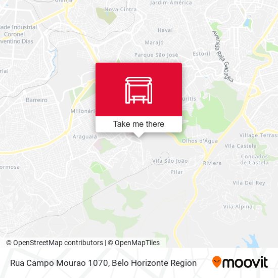 Rua Campo Mourao 1070 map