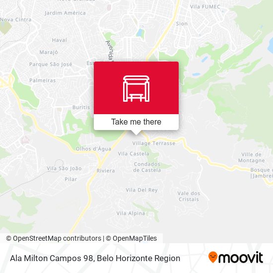 Ala Milton Campos 98 map