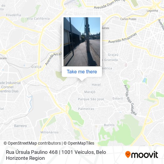 Rua Úrsula Paulino 468 | 1001 Veículos map