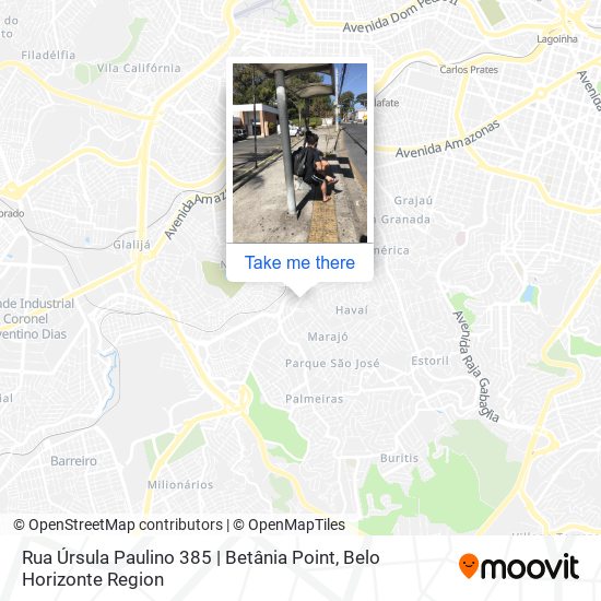 Rua Úrsula Paulino 385 | Betânia Point map