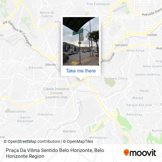 Praça Da Vilma Sentido Belo Horizonte map