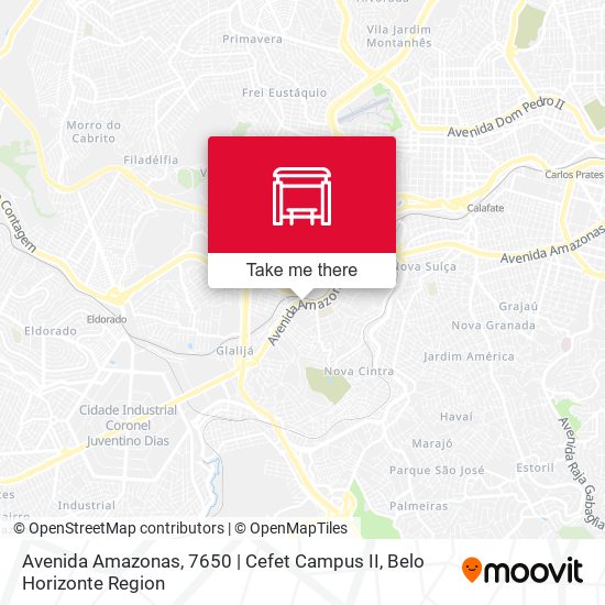 Avenida Amazonas, 7650 | Cefet Campus II map