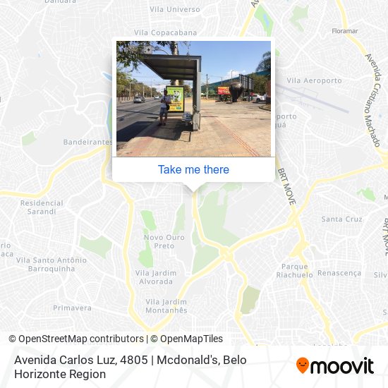 Mapa Avenida Carlos Luz, 4805 | Mcdonald's