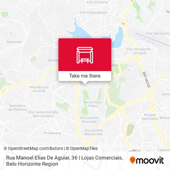 Mapa Rua Manoel Elias De Aguiar, 36 | Lojas Comerciais