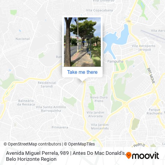 Avenida Miguel Perrela, 989 | Antes Do Mac Donald's map