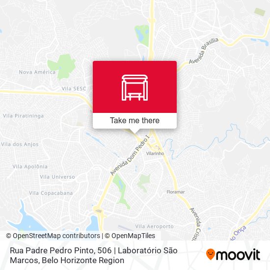 Mapa Rua Padre Pedro Pinto, 506 | Laboratório São Marcos