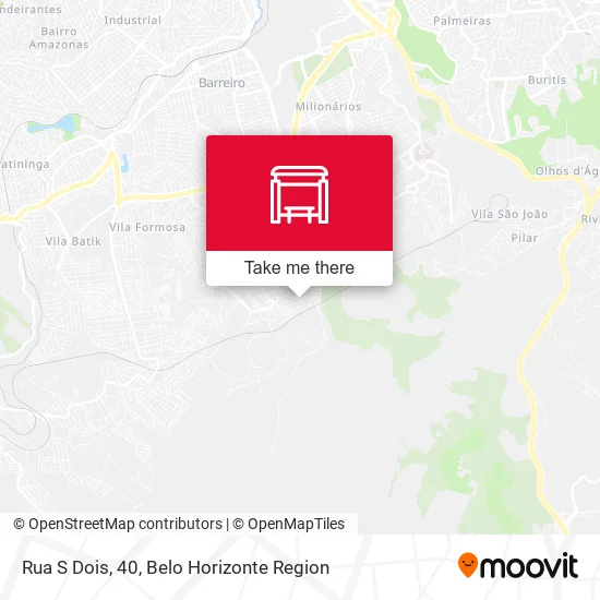 Rua S Dois, 40 map