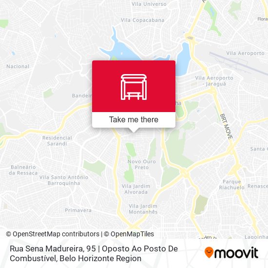 Mapa Rua Sena Madureira, 95 | Oposto Ao Posto De Combustível