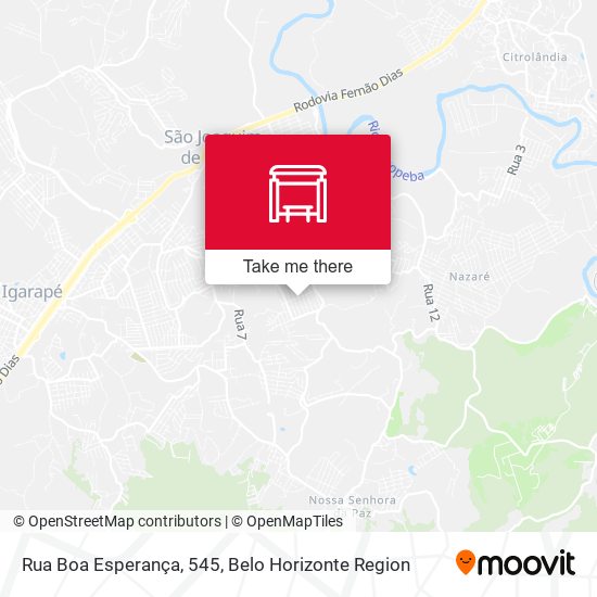 Rua Boa Esperança, 545 map