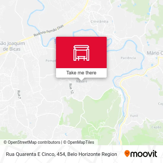 Rua Quarenta E Cinco, 454 map