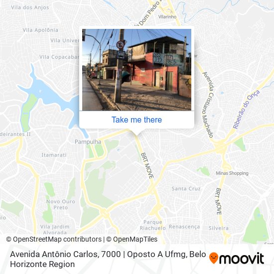 Avenida Antônio Carlos, 7000 | Oposto A Ufmg map