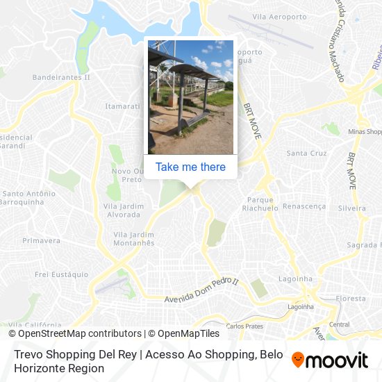 Trevo Shopping Del Rey | Acesso Ao Shopping map