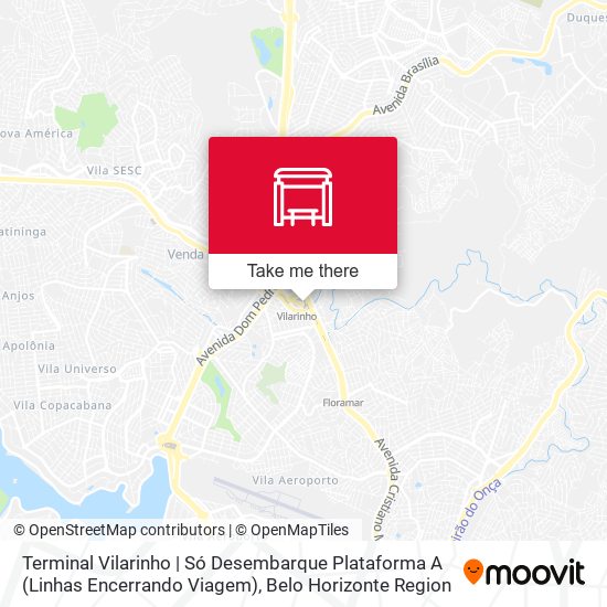 Terminal Vilarinho | Só Desembarque Plataforma A (Linhas Encerrando Viagem) map
