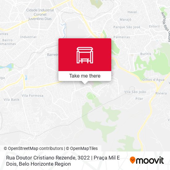 Rua Doutor Cristiano Rezende, 3022 | Praça Mil E Dois map