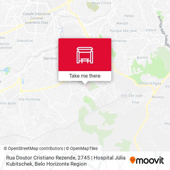 Rua Doutor Cristiano Rezende, 2745 | Hospital Júlia Kubitschek map