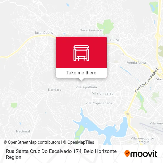 Rua Santa Cruz Do Escalvado 174 map