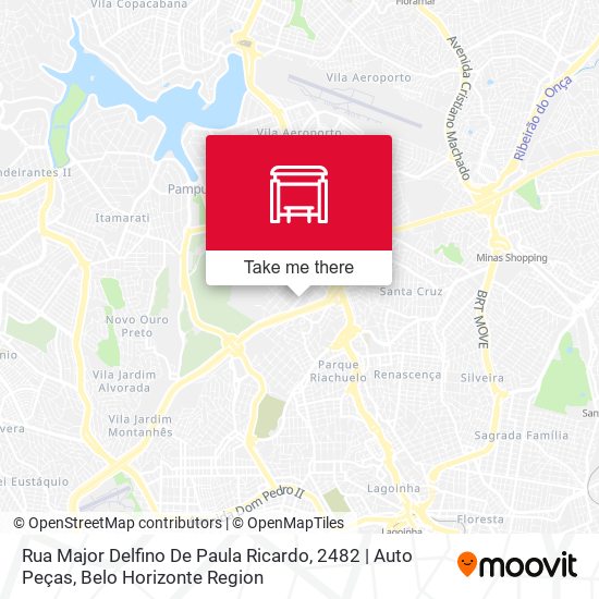 Mapa Rua Major Delfino De Paula Ricardo, 2482 | Auto Peças