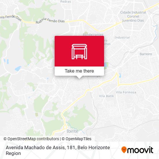 Avenida Machado de Assis, 181 map