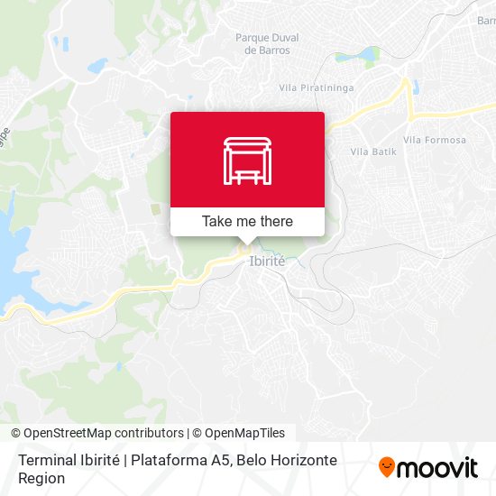 Terminal Ibirité | Plataforma A5 map
