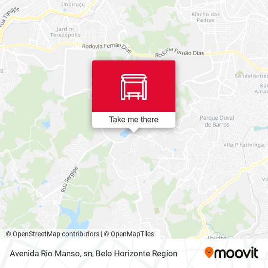 Avenida Rio Manso, sn map