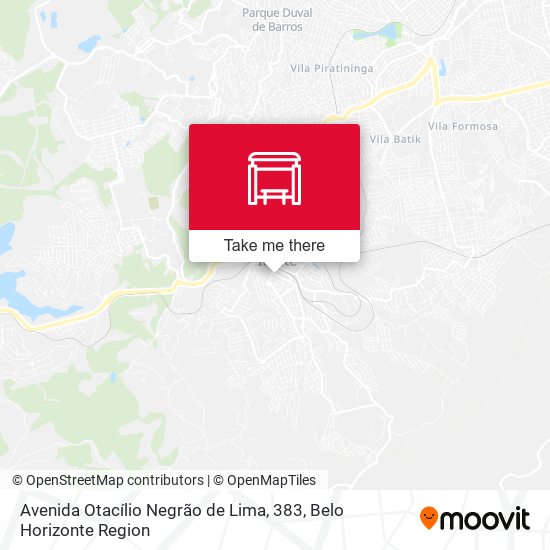 Avenida Otacílio Negrão de Lima, 383 map