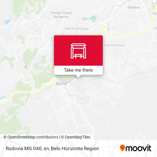 Rodovia MG 040, sn map