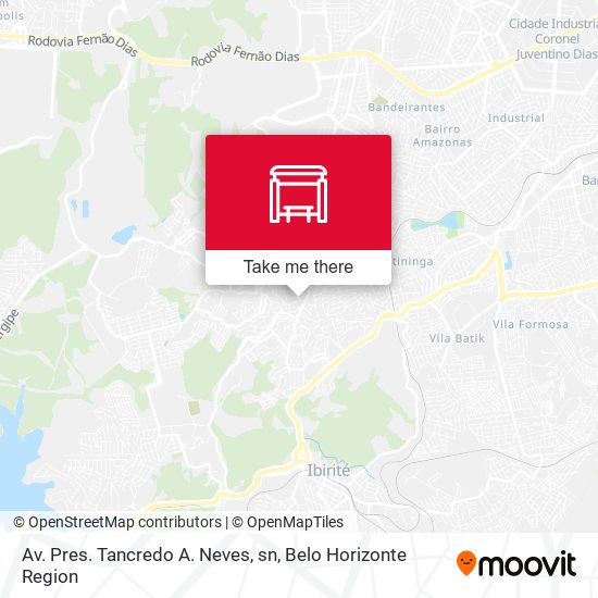 Av. Pres. Tancredo A. Neves, sn map