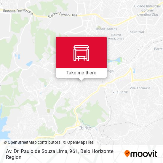 Mapa Av. Dr. Paulo de Souza Lima, 961